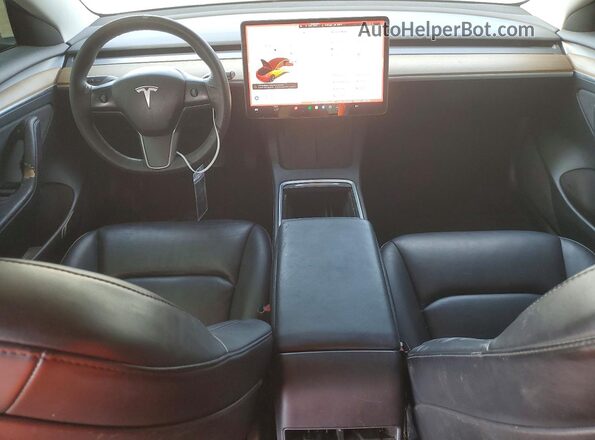5YJ3E1EA7NF234053 2022 TESLA MODEL Black Вид панелі приладів