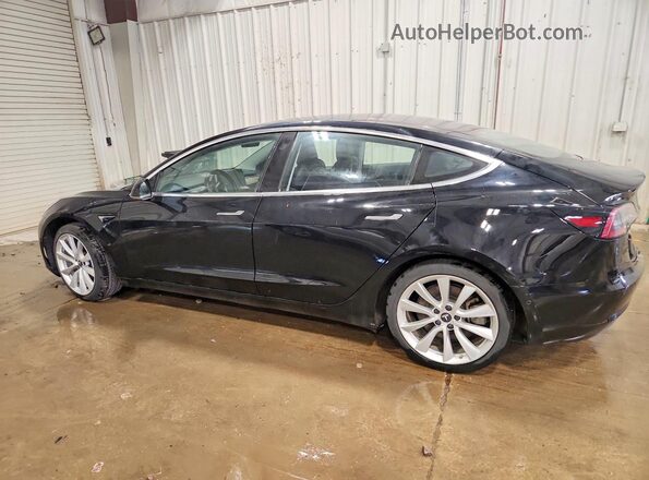 5YJ3E1EA8JF048449 2018 TESLA MODEL Черный Задняя левая четверть
