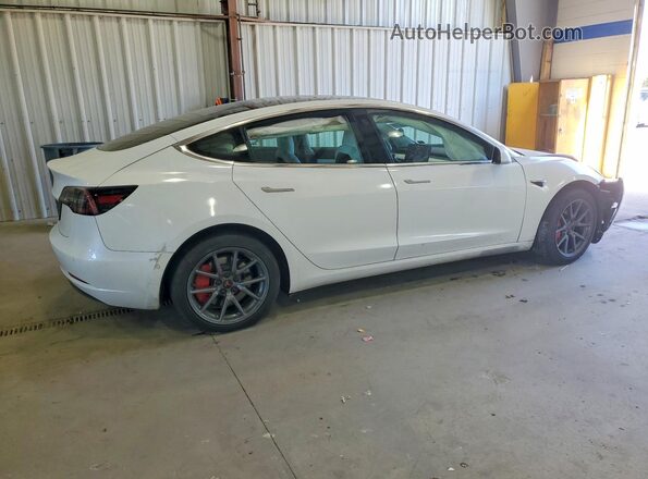5YJ3E1EAXKF486262 2019 TESLA MODEL Белый Задняя правая четверть