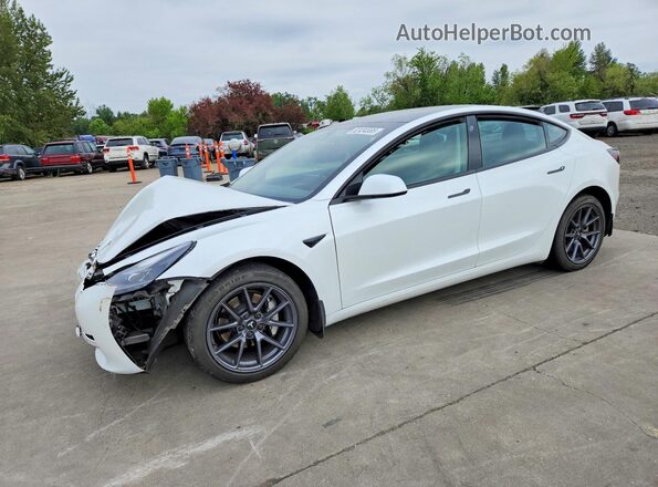 5YJ3E1EAXMF062129 2021 TESLA MODEL White Przód lewy