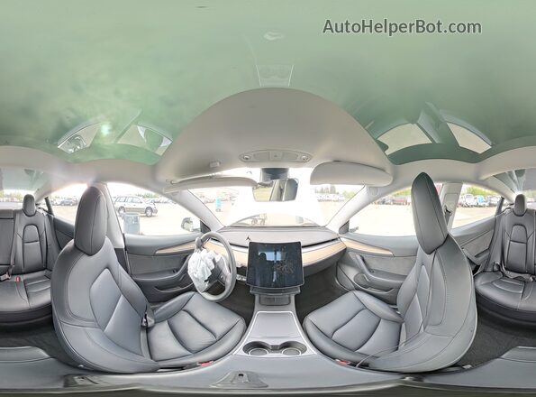 5YJ3E1EAXMF062129 2021 TESLA MODEL White Widok naklejki z numerem VIN