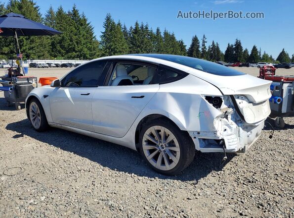 5YJ3E1EAXMF978079 2021 TESLA MODEL White Задня ліва чверть