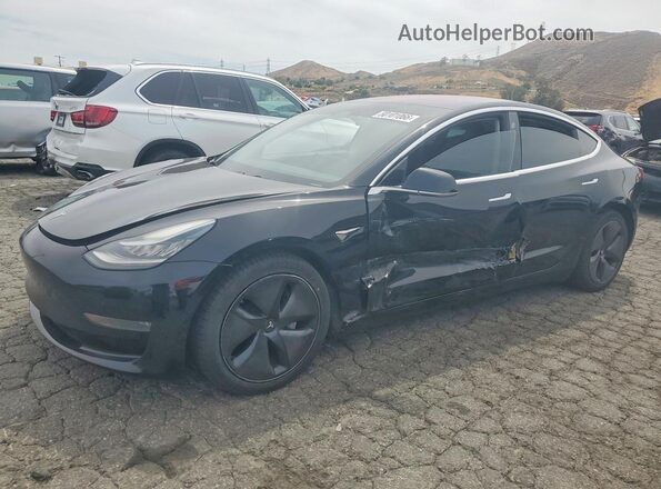 5YJ3E1EB0JF068073 2018 TESLA MODEL Black Przód lewy