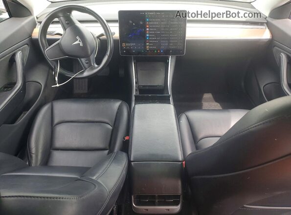 5YJ3E1EB0JF068073 2018 TESLA MODEL Black Widok deski rozdzielczej