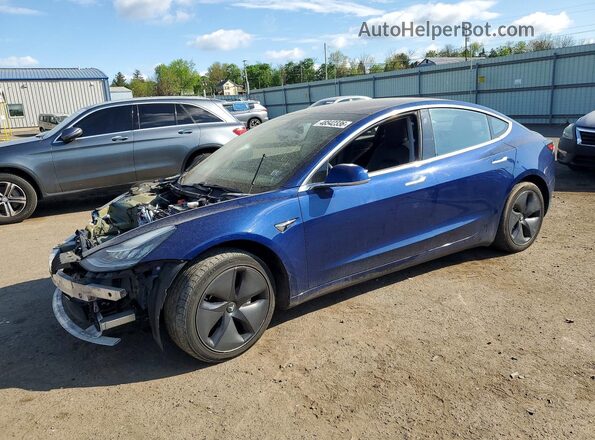 5YJ3E1EB0JF120298 2018 TESLA MODEL Синий Передняя левая четверть