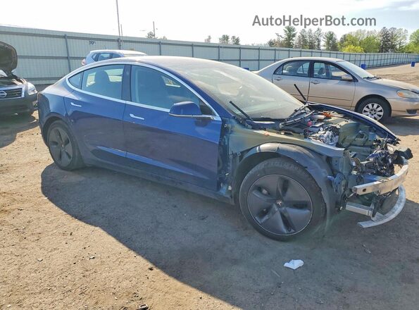 5YJ3E1EB0JF120298 2018 TESLA MODEL Синий Передняя правая четверть