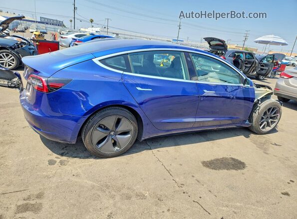 5YJ3E1EB0JF130751 2018 TESLA MODEL Синий Задняя правая четверть