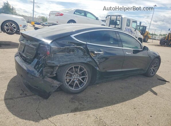 5YJ3E1EB0KF385269 2019 TESLA MODEL Черный Задняя правая четверть