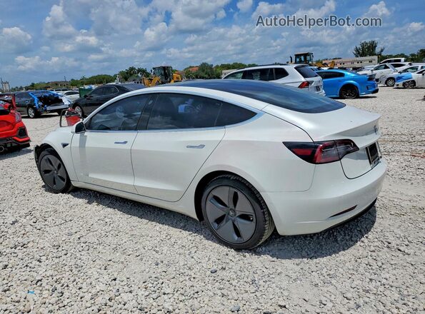 5YJ3E1EB0KF442313 2019 TESLA MODEL Белый Задняя левая четверть