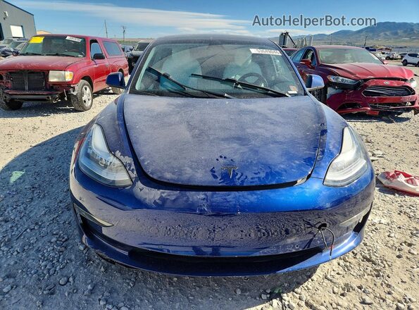 5YJ3E1EB0LF535317 2020 TESLA MODEL Синий Вид спереди