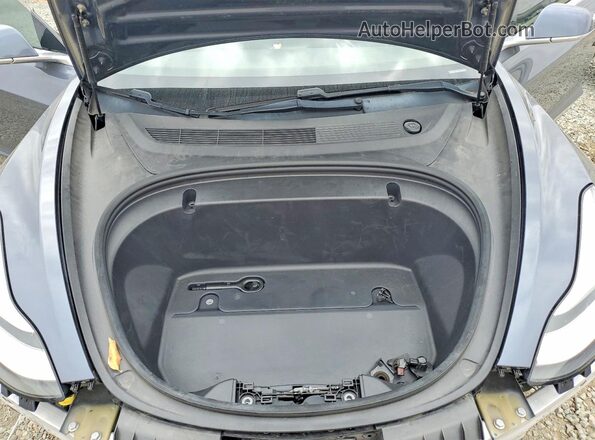 5YJ3E1EB0LF650824 2020 TESLA MODEL Gray Widok wnętrza z tyłu