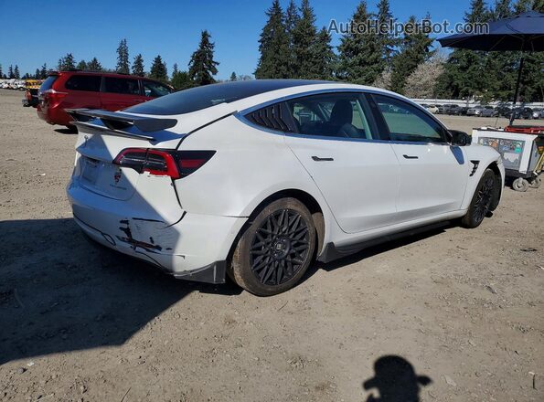 5YJ3E1EB0LF744461 2020 TESLA MODEL Белый Задняя правая четверть