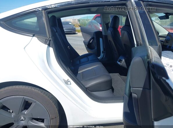 5YJ3E1EB0NF161066 2022 TESLA MODEL 3 White Вид наклейки з VIN-кодом