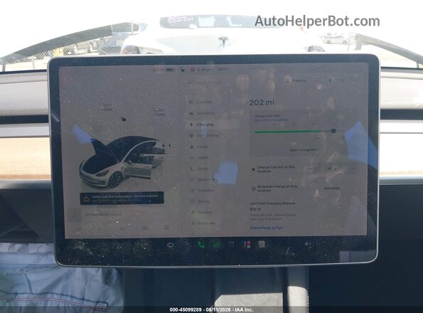 5YJ3E1EB0NF161066 2022 TESLA MODEL 3 White 