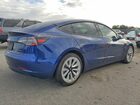 2022 Tesla Model 3 Blue vin: 5YJ3E1EB0NF205258