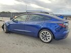 2022 Tesla Model 3 Blue vin: 5YJ3E1EB0NF205258