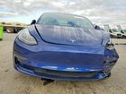 2022 Tesla Model 3 Blue vin: 5YJ3E1EB0NF205258