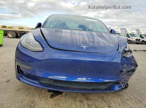 5YJ3E1EB0NF205258 2022 TESLA MODEL Blue Widok z przodu