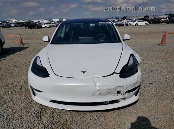 5YJ3E1EB0NF236929 2022 TESLA MODEL Белый Вид спереди
