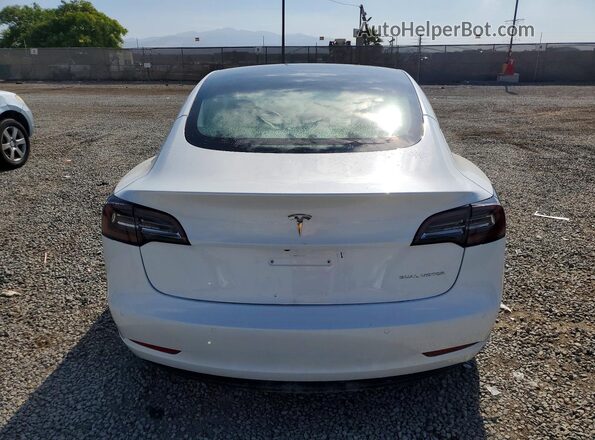 5YJ3E1EB0NF236929 2022 TESLA MODEL Белый Вид сзади