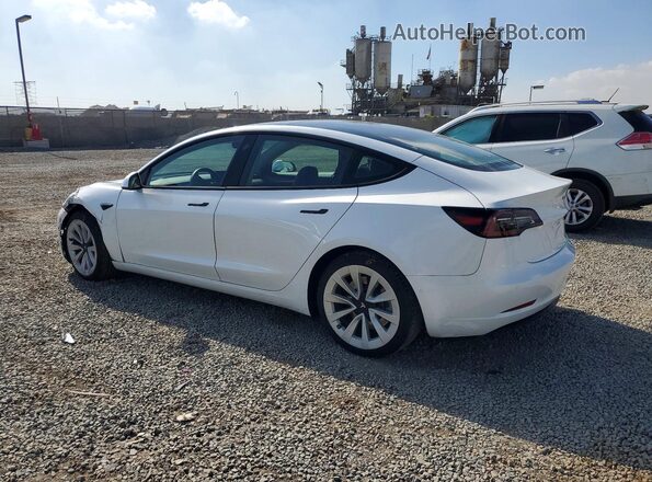 5YJ3E1EB0NF236929 2022 TESLA MODEL Белый Задняя левая четверть