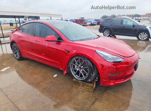 5YJ3E1EB0PF675289 2023 TESLA MODEL Red Przód prawy