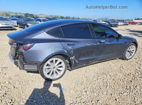 5YJ3E1EB0PF711871 2023 TESLA MODEL Charcoal Задня права чверть