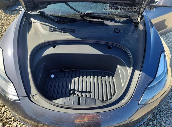 5YJ3E1EB0PF711871 2023 TESLA MODEL Charcoal Вид задньої частини салону