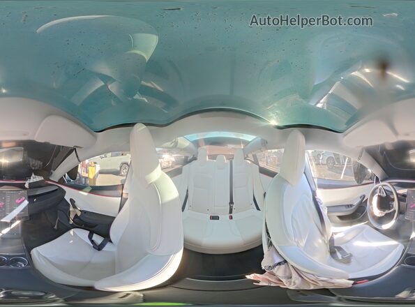 5YJ3E1EB0RF834752 2024 TESLA MODEL Белый Панорамный вид салона 360°