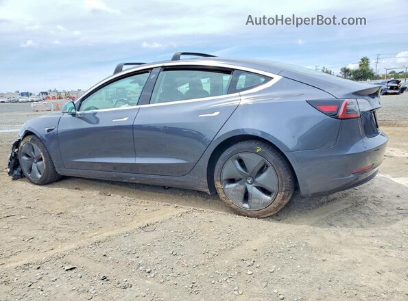 5YJ3E1EB1KF386477 2019 TESLA MODEL Серый Задняя левая четверть