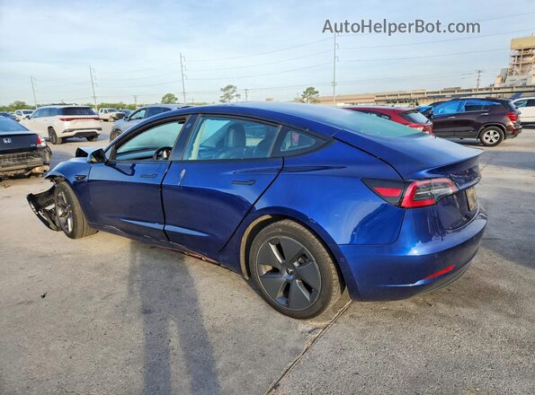 5YJ3E1EB1MF087008 2021 TESLA MODEL Blue Tył lewy