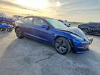 2021 Tesla Model 3 Blue vin: 5YJ3E1EB1MF087008