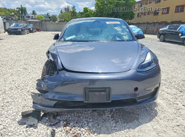 5YJ3E1EB1MF876338 2021 TESLA MODEL Серый Вид спереди