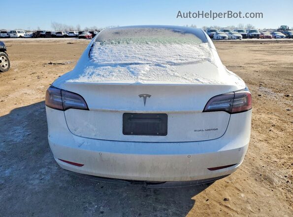 5YJ3E1EB1NF173775 2022 TESLA MODEL Белый Вид сзади