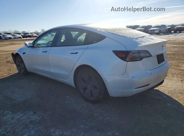 5YJ3E1EB1NF173775 2022 TESLA MODEL Белый Задняя левая четверть