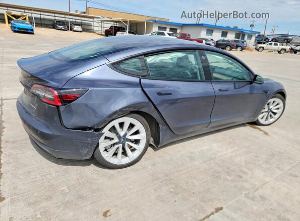 5YJ3E1EB1NF339969 2022 TESLA MODEL Gray Tył prawy
