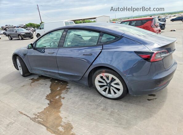 5YJ3E1EB1NF339969 2022 TESLA MODEL Gray Tył lewy
