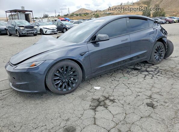 5YJ3E1EB1RF729444 2024 TESLA MODEL Угольный Передняя левая четверть