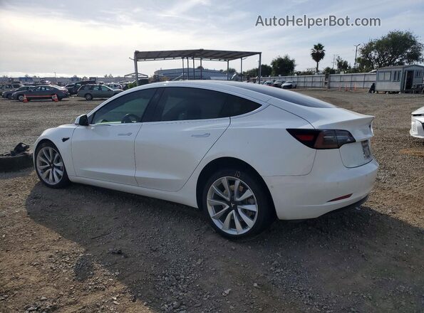 5YJ3E1EB2JF067457 2018 TESLA MODEL White Tył lewy