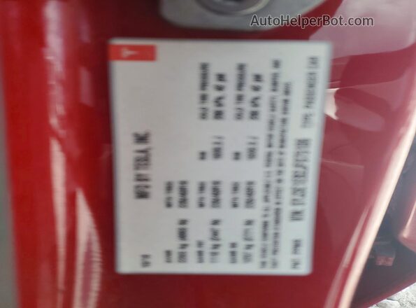 5YJ3E1EB2JF075106 2018 TESLA MODEL Красный Вид подкапотного пространства