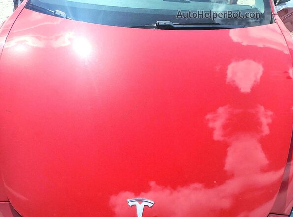 5YJ3E1EB2JF075106 2018 TESLA MODEL Красный Вид задней части салона