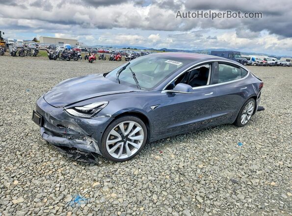 5YJ3E1EB2JF086848 2018 TESLA MODEL Серый Передняя левая четверть