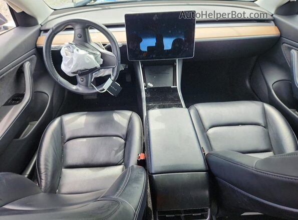 5YJ3E1EB2JF086848 2018 TESLA MODEL Серый Вид панели приборов
