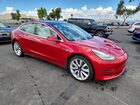 2018 Tesla Model 3 Red vin: 5YJ3E1EB2JF097588