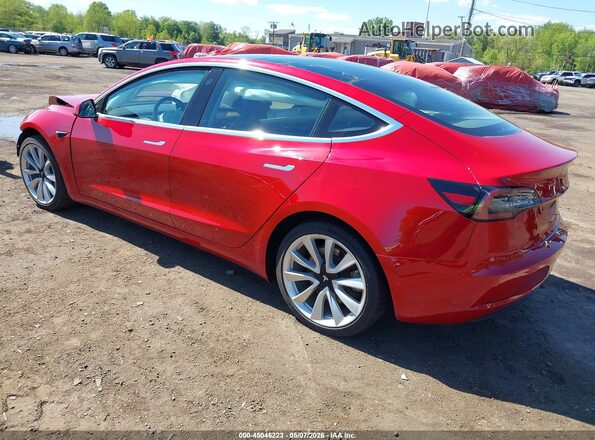 5YJ3E1EB2JF133361 2018 TESLA MODEL 3 Красный Задняя левая четверть