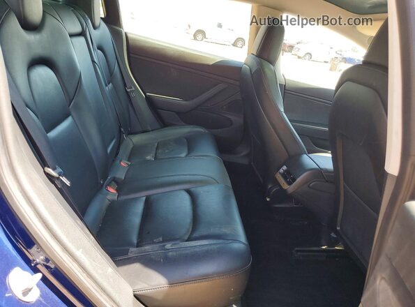 5YJ3E1EB2KF187387 2019 TESLA MODEL Синий Вид задних сидений