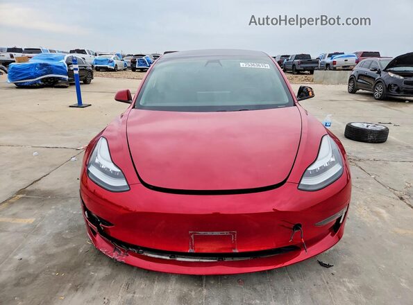 5YJ3E1EB2KF210604 2019 TESLA MODEL Red წინა ხედი