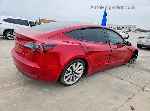 5YJ3E1EB2KF210604 2019 TESLA MODEL Red უკანა მარჯვენა