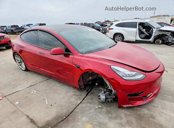 5YJ3E1EB2KF210604 2019 TESLA MODEL Red წინა მარჯვენა
