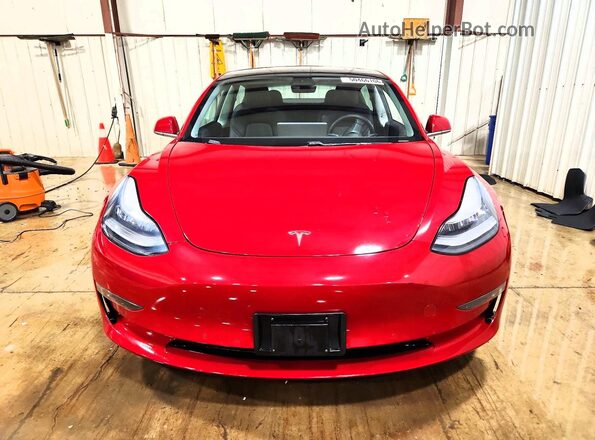 5YJ3E1EB2KF453751 2019 TESLA MODEL Красный Вид спереди